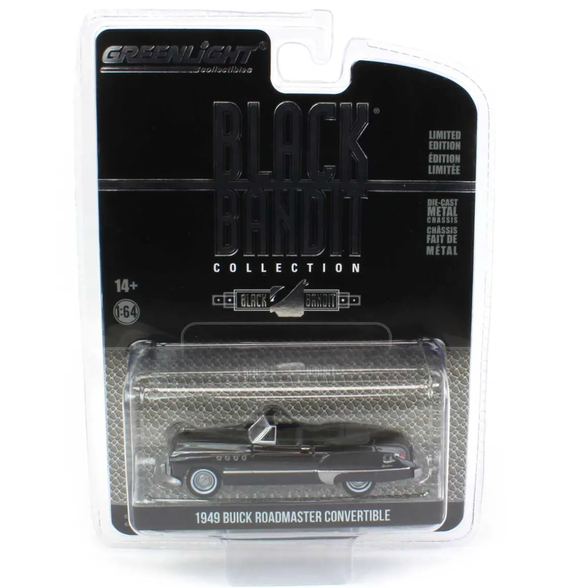 1/64 1949 Buick Roadmaster Convertible, Black Bandit Series 27