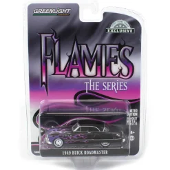 1/64 1949 Buick Roadmaster Hardtop, Black with Flames, Hobby Exclusive