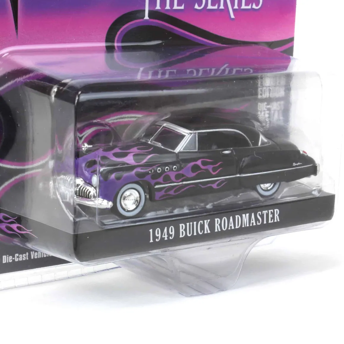 1/64 1949 Buick Roadmaster Hardtop, Black with Flames, Hobby Exclusive
