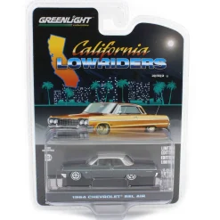 1/64 1964 Chevrolet Bel Air, Dark Gray & Silver Metallic, California Lowriders Series 6