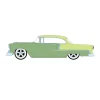 1/64 1956 Chevrolet Bel Air Lowrider, Crocus Yellow & Laurel Green Two-Tone, California Lowriders Series 7