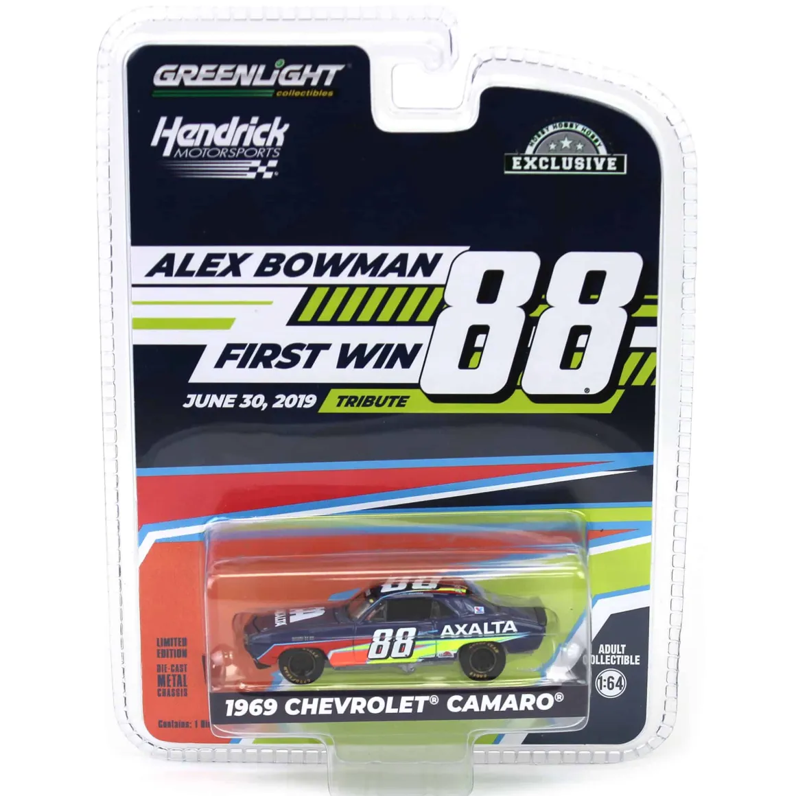 1/64 1969 Chevrolet Camaro, Alex Bowman First Win Tribute, Hobby Exclusive