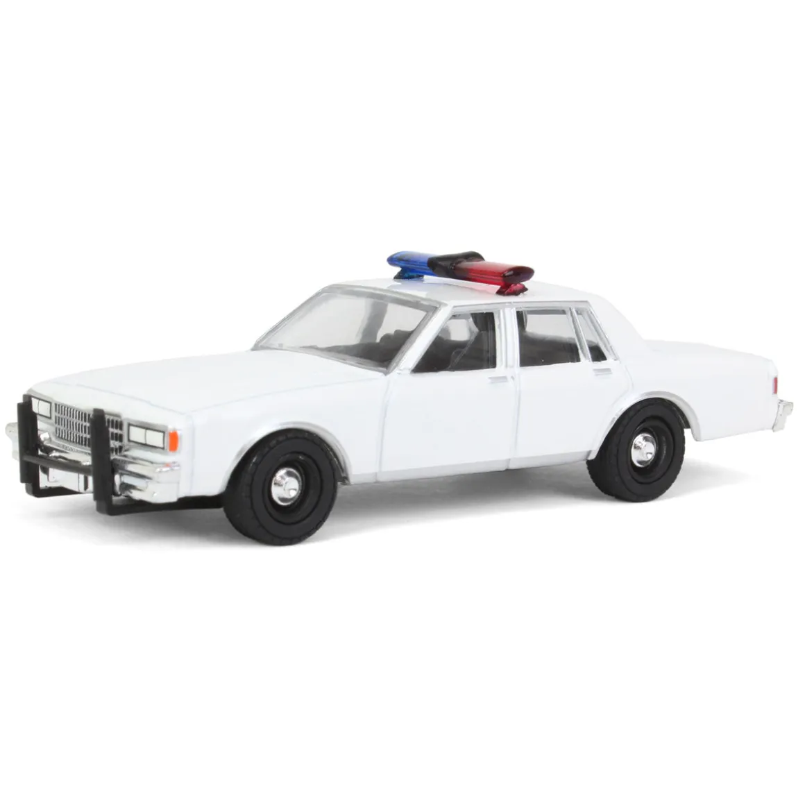 1/64 1980-90 Chevrolet Caprice, Blank White with Light Bar & Grill Guard, Hot Pursuit