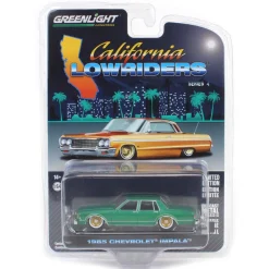 1/64 1985 Chevrolet Impala, Bright Green Metallic, California Lowriders Series 4