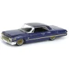 1/64 1963 Chevrolet Impala, Dark Blue & Gold, California Lowriders Series 5