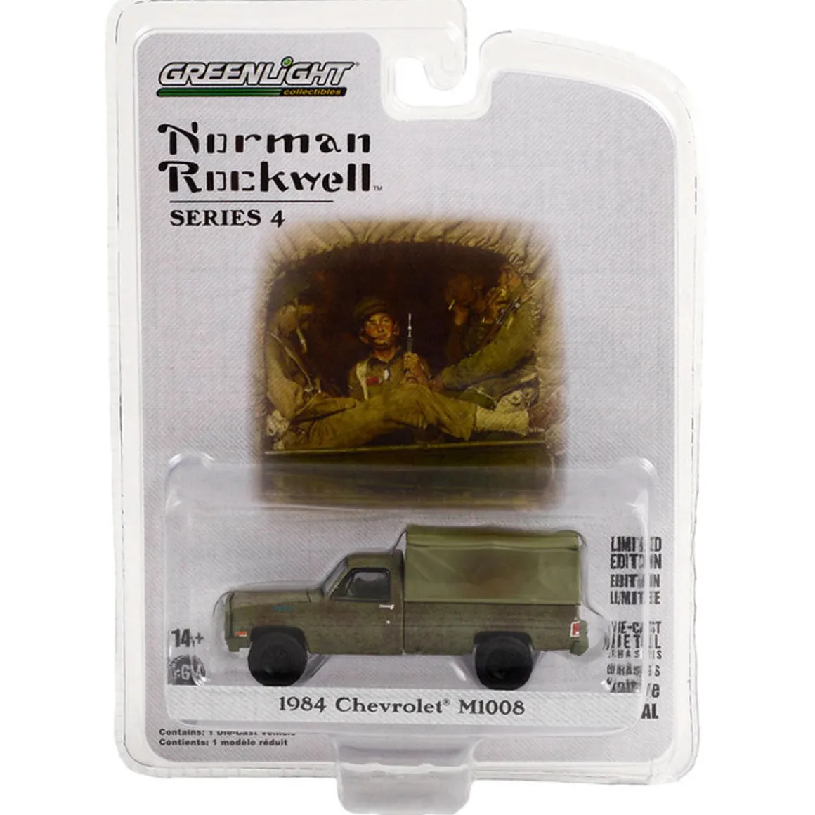 1/64 1984 Chevrolet M1008 with Cargo Cover, Norman Rockwell Series 4