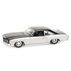 1/64 1972 Chevrolet Monte Carlo, Silver & Black, California Lowriders Series 5