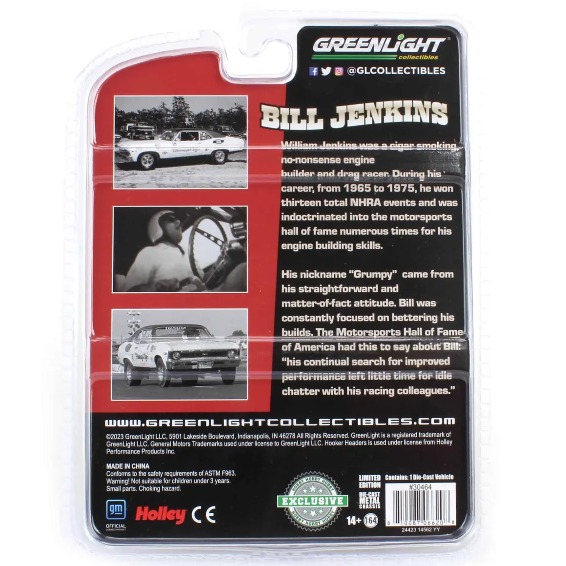 1/64 1968 Chevrolet Nova SS, Bill Jenkins "Grumpy's Toy" Hooker Headers, Hobby Exclusive