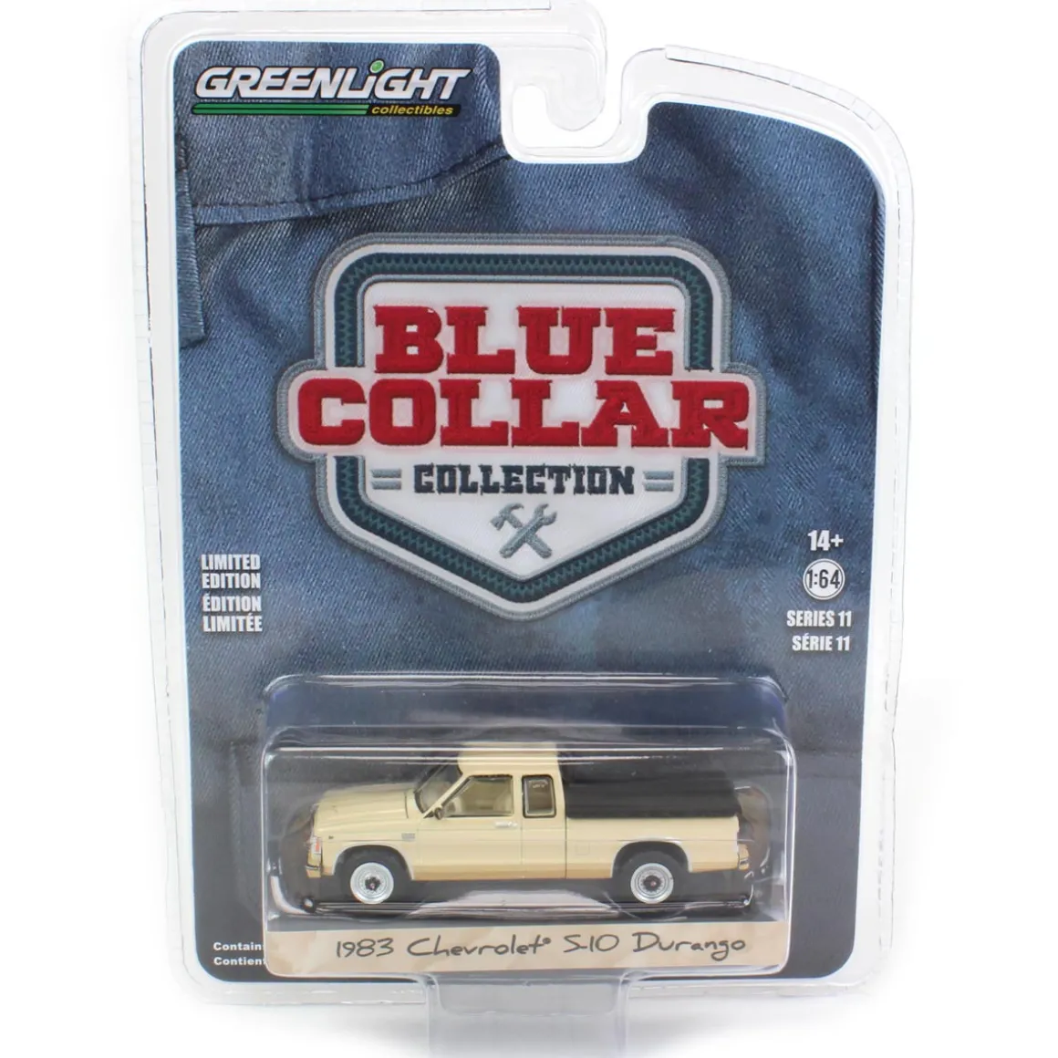 1/64 1983 Chevrolet S-10 Durango with Bed Cover, Blue Collar Series 11