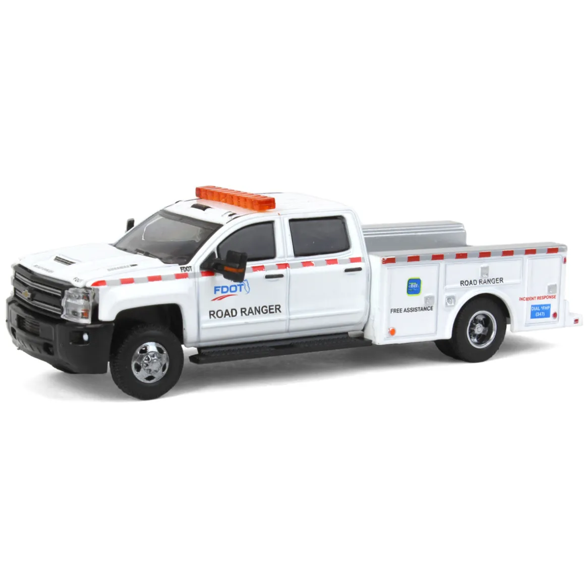 1/64 2018 Chevrolet Silverado 3500 Dually Service Bed, FDOT, Dually Drivers 12