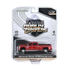 1/64 2018 Chevrolet Silverado 3500 HD Dually High Country, Cajun Red Metallic, Dually Drivers Series 15