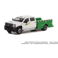 1/64 2018 Chevrolet Silverado 3500 Service Bed, Waste Management, Dually Drivers Series 10