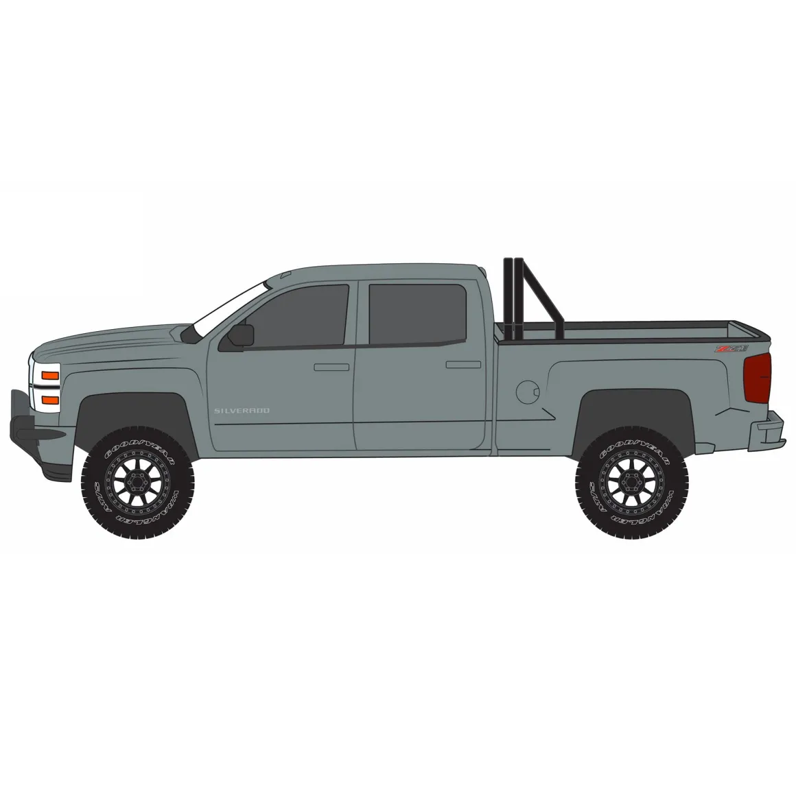 1/64 2015 Chevrolet Silverado, All Terrain Series 4 by Greenlight