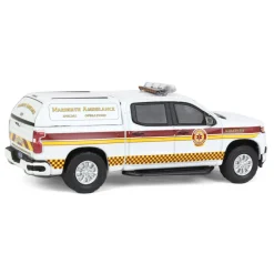 1/64 2020 Chevrolet Silverado, Narberth PA Ambulance, First Responders Series 1