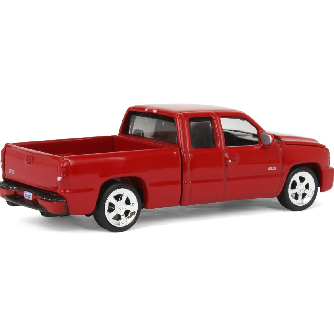 1/64 2006 Chevrolet Silverado SS Extended Cab Fleetside Pickup Truck, Victory Red, Auto World