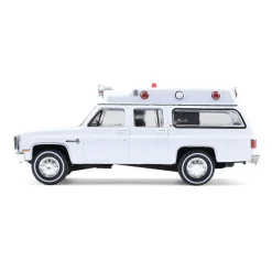 1/64 1983 Chevrolet Suburban K20 Custom Deluxe Ambulance, Plain White, Hobby Exclusive