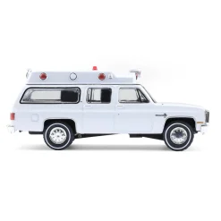 1/64 1983 Chevrolet Suburban K20 Custom Deluxe Ambulance, Plain White, Hobby Exclusive