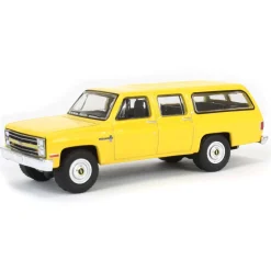 1/64 1987 Chevrolet Suburban K20 Custom Deluxe, Construction Yellow, Blue Collar Series 13