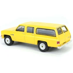 1/64 1987 Chevrolet Suburban K20 Custom Deluxe, Construction Yellow, Blue Collar Series 13