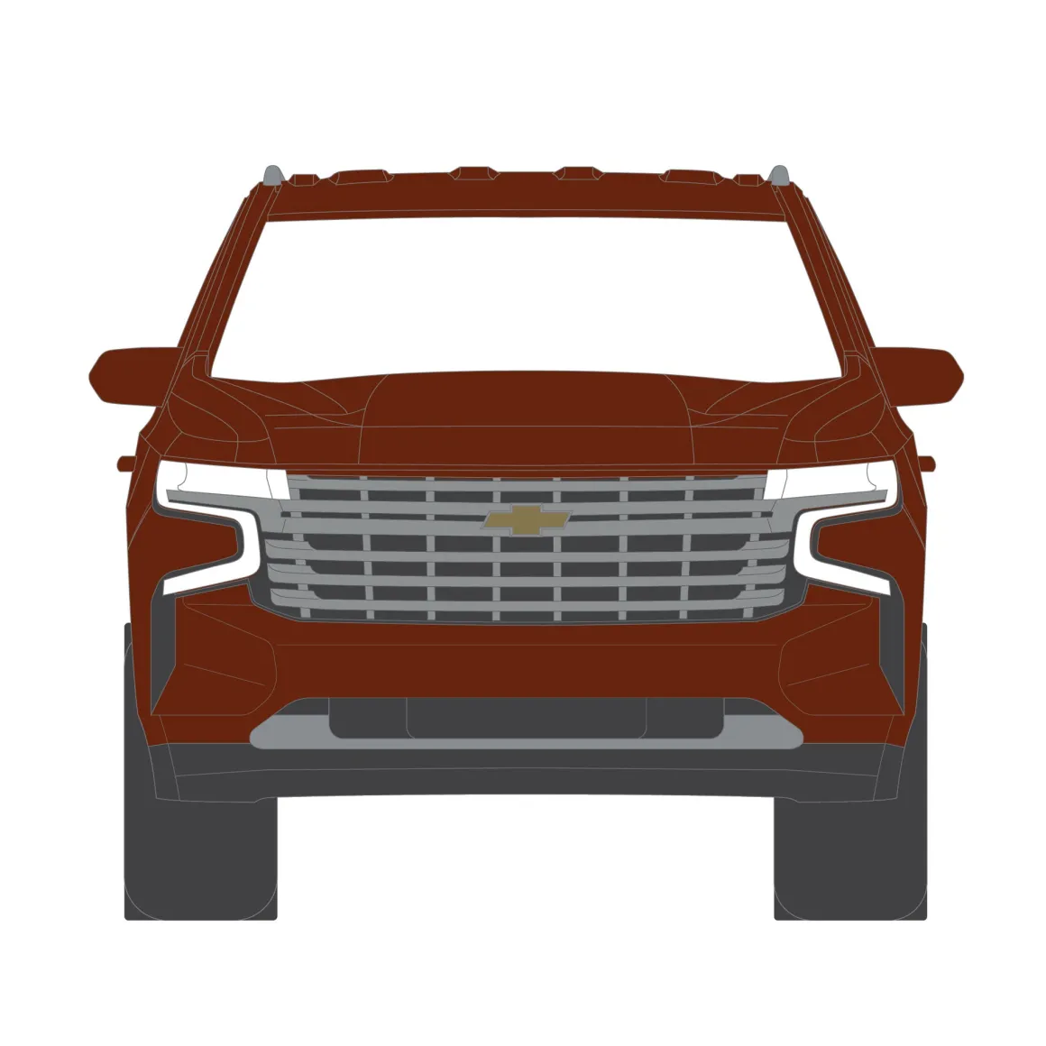 1/64 2022 Chevrolet Tahoe, Auburn Metallic, Blue Collar Collection Series 14