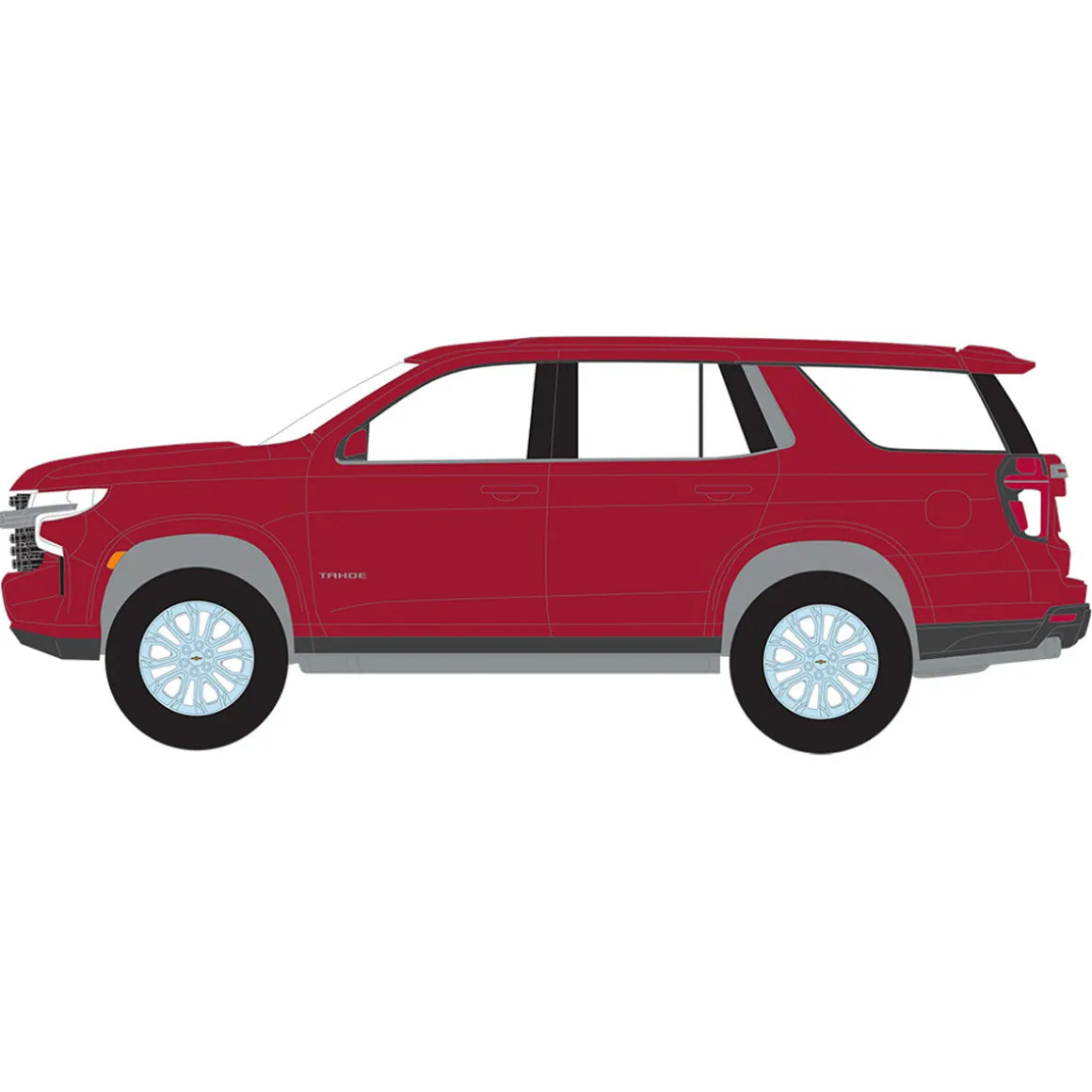 1/64 2023 Chevrolet Tahoe LS, Radiant Red, Showroom Floor Series 5