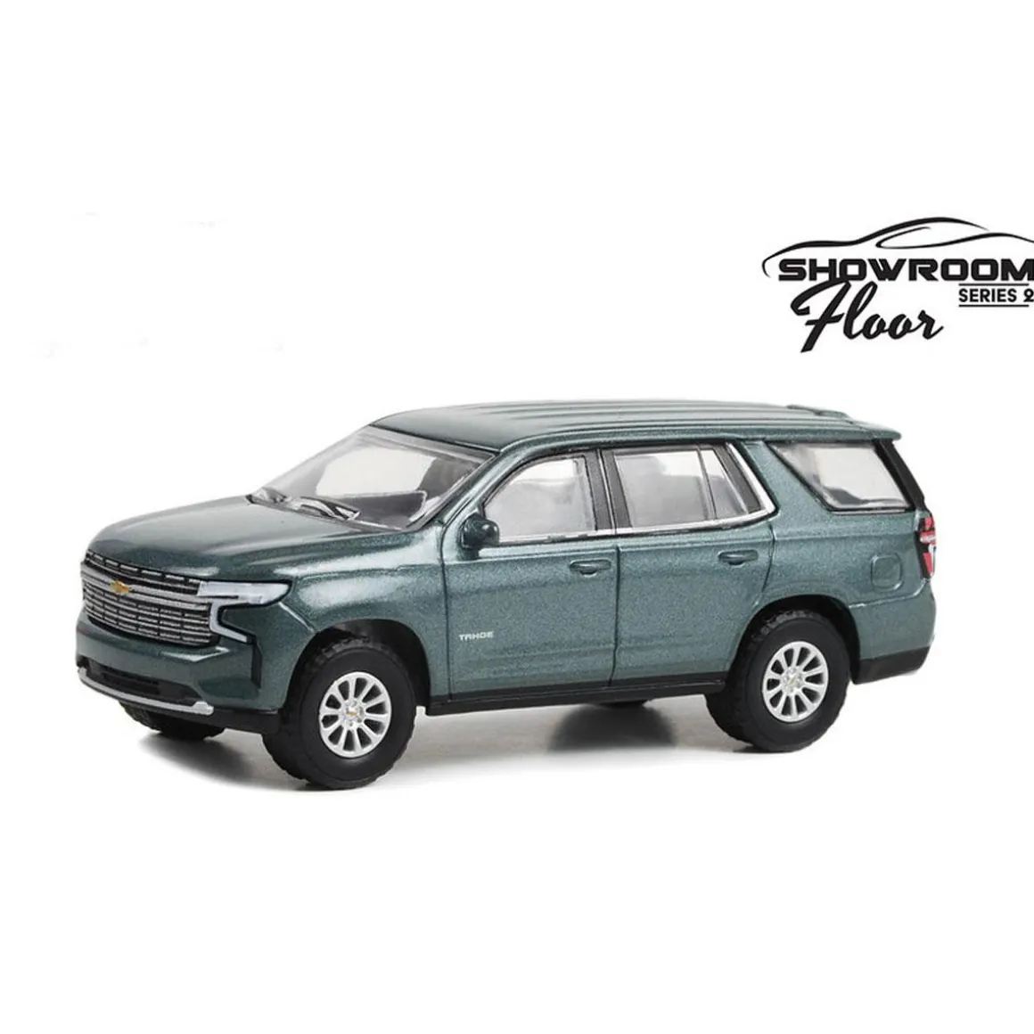 1/64 2022 Chevrolet Tahoe Premier, Evergreen Gray, Showroom Floor Series 2