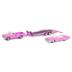 1/64 1972 Chevy C30 with Heavy Duty Car Hauler & 1974 Cadillac Eldorado, True Romance, Hollywood Hitch & Tow Series 13