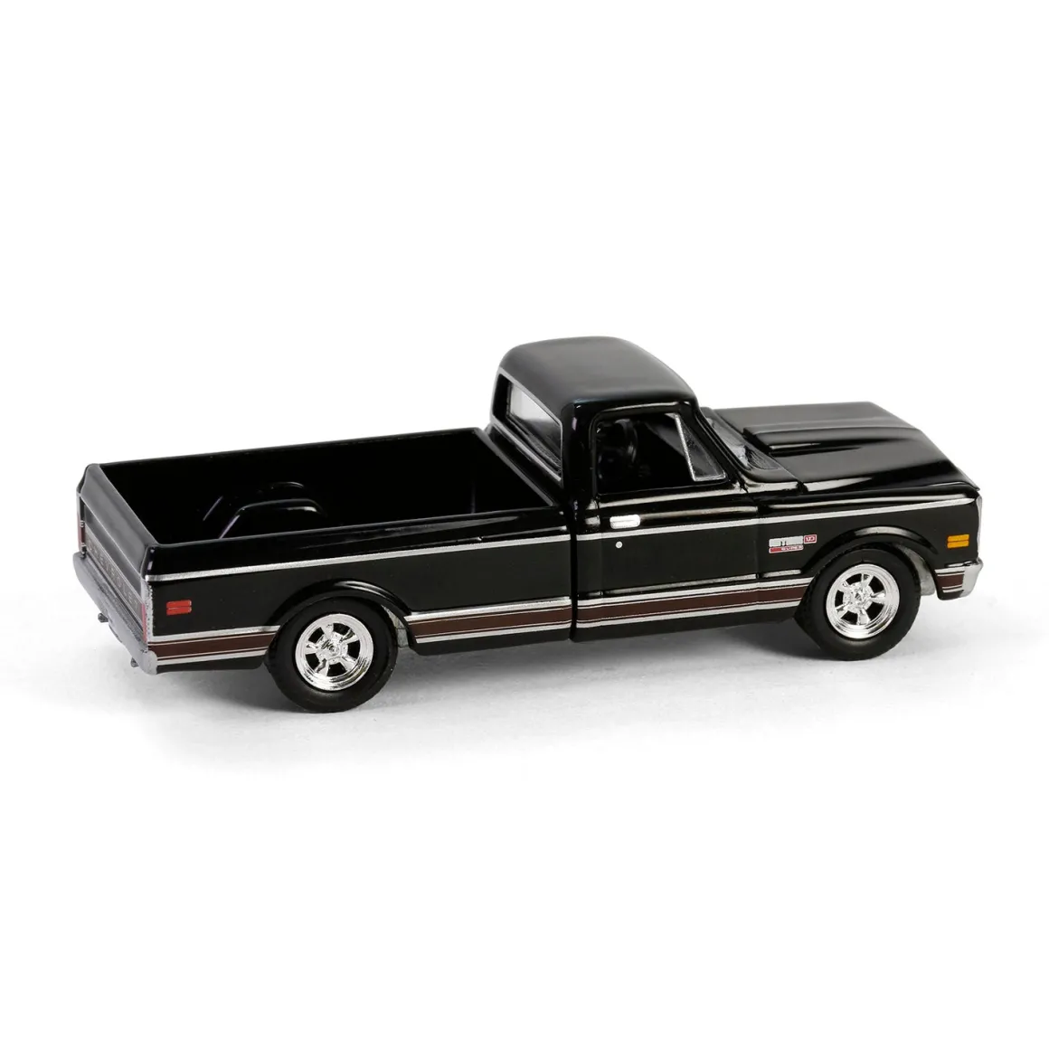1/64 1972 Chevy Cheyenne C10 Short Bed, Black, Hobby Exclusive