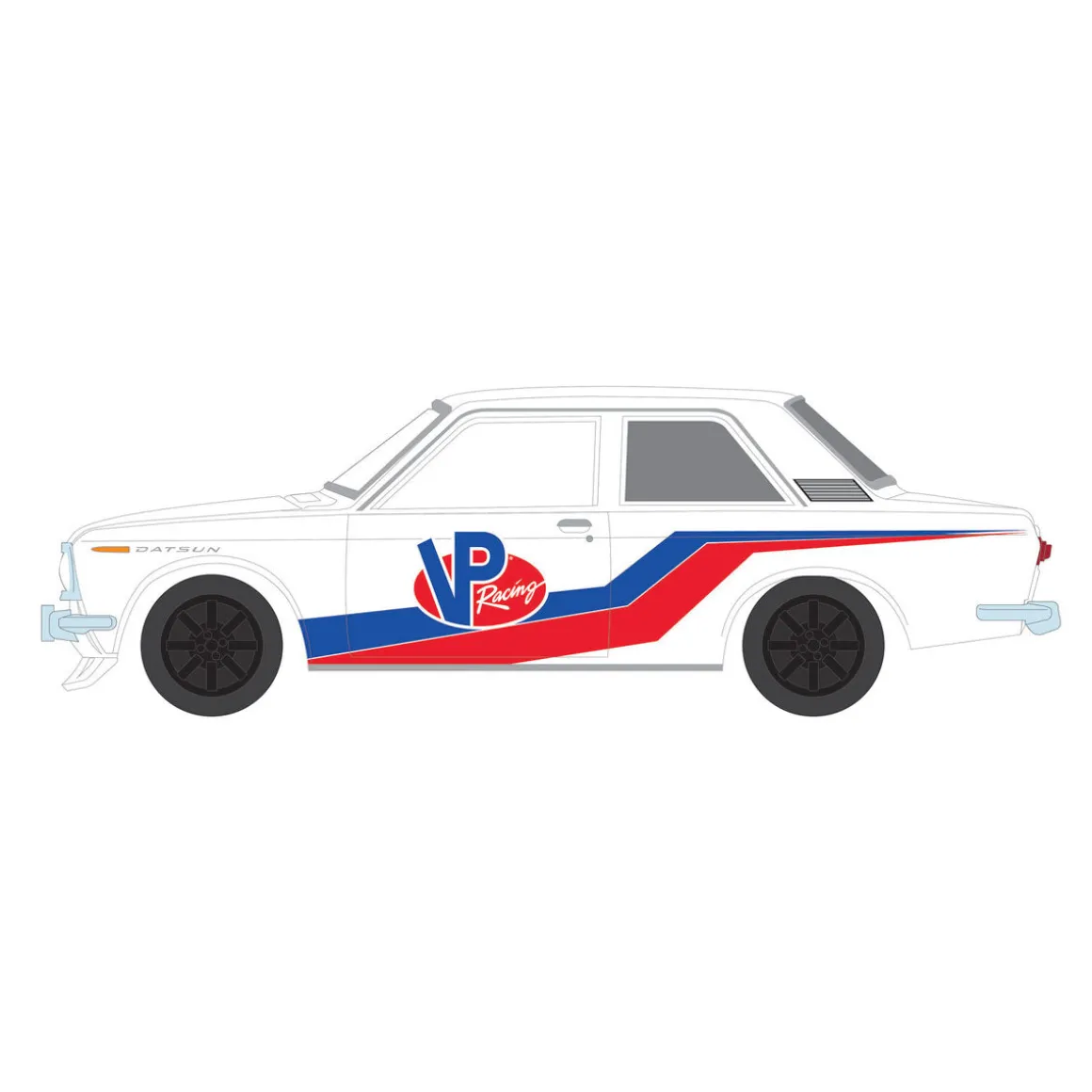 1/64 1968 Datsun 510 Widebody Coupe, VP Racing Fuels, Running on Empty Series 17