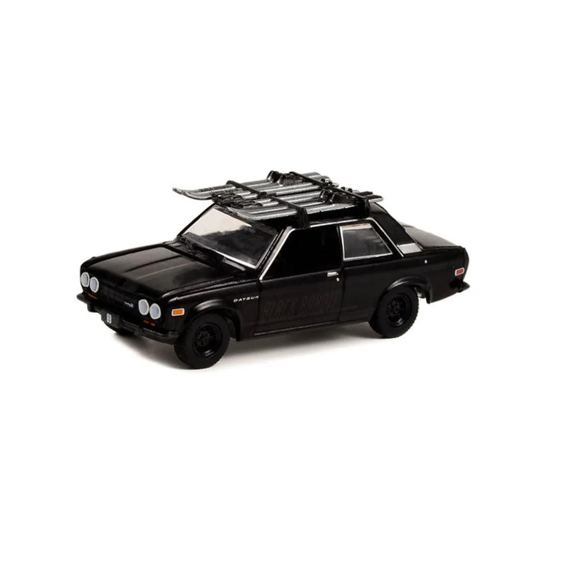 1/64 1971 Datsun 510 with Ski Roof Rack, Black Bandit Series 27