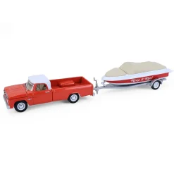 1/64 1967 Dodge D-100 with Boat and Trailer, Hitch & Tow Series 33