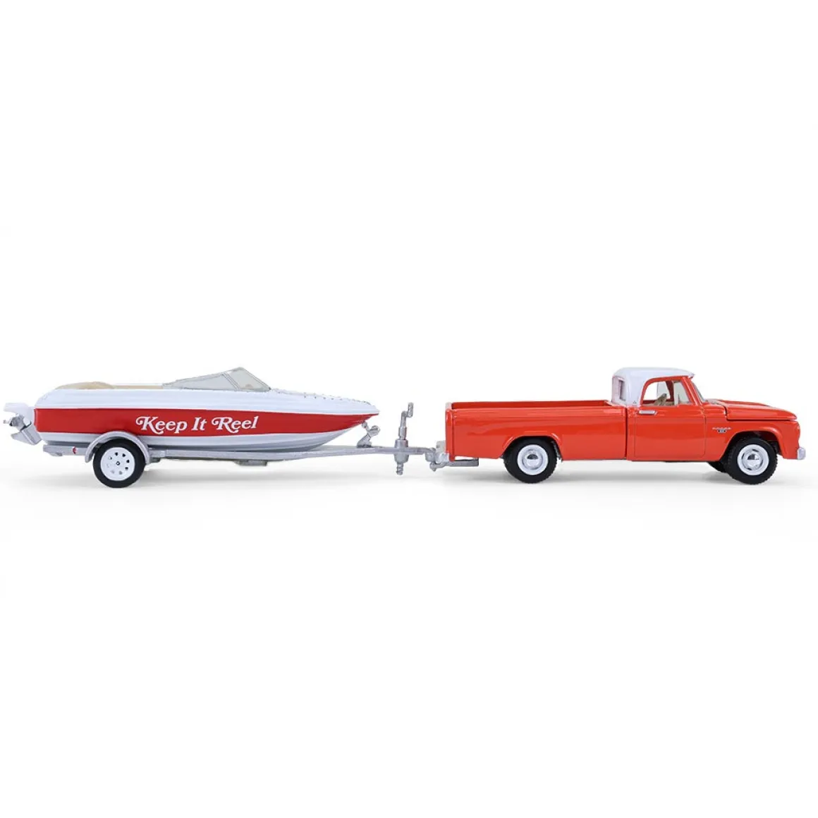 1/64 1967 Dodge D-100 with Boat and Trailer, Hitch & Tow Series 33