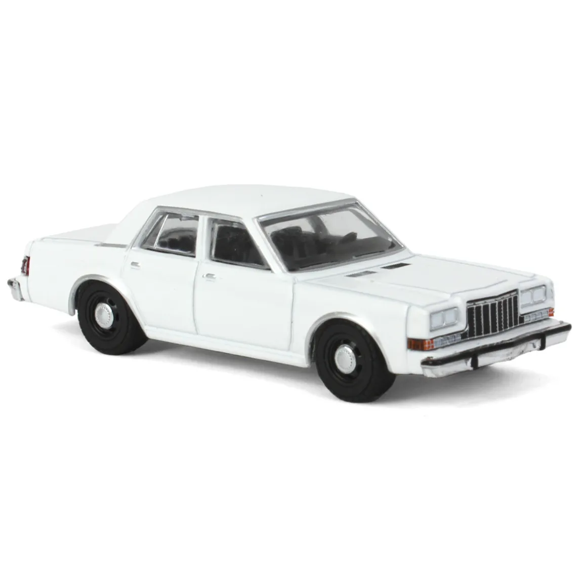 1/64 1980-89 Dodge Diplomat, Blank White, Hot Pursuit