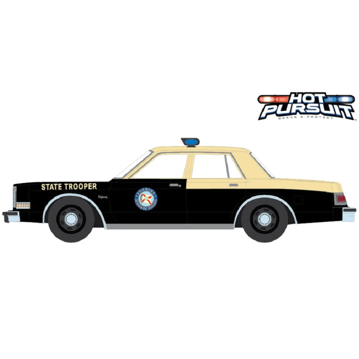 1/64 1983 Dodge Diplomat, Florida Highway Patrol, Hot Pursuit Series 45