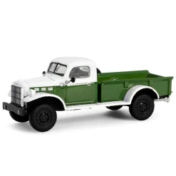1/64 1950 Dodge Power Wagon with 1/4 Ton Cargo Trailer, Green & White, Hitch & Tow Series 32