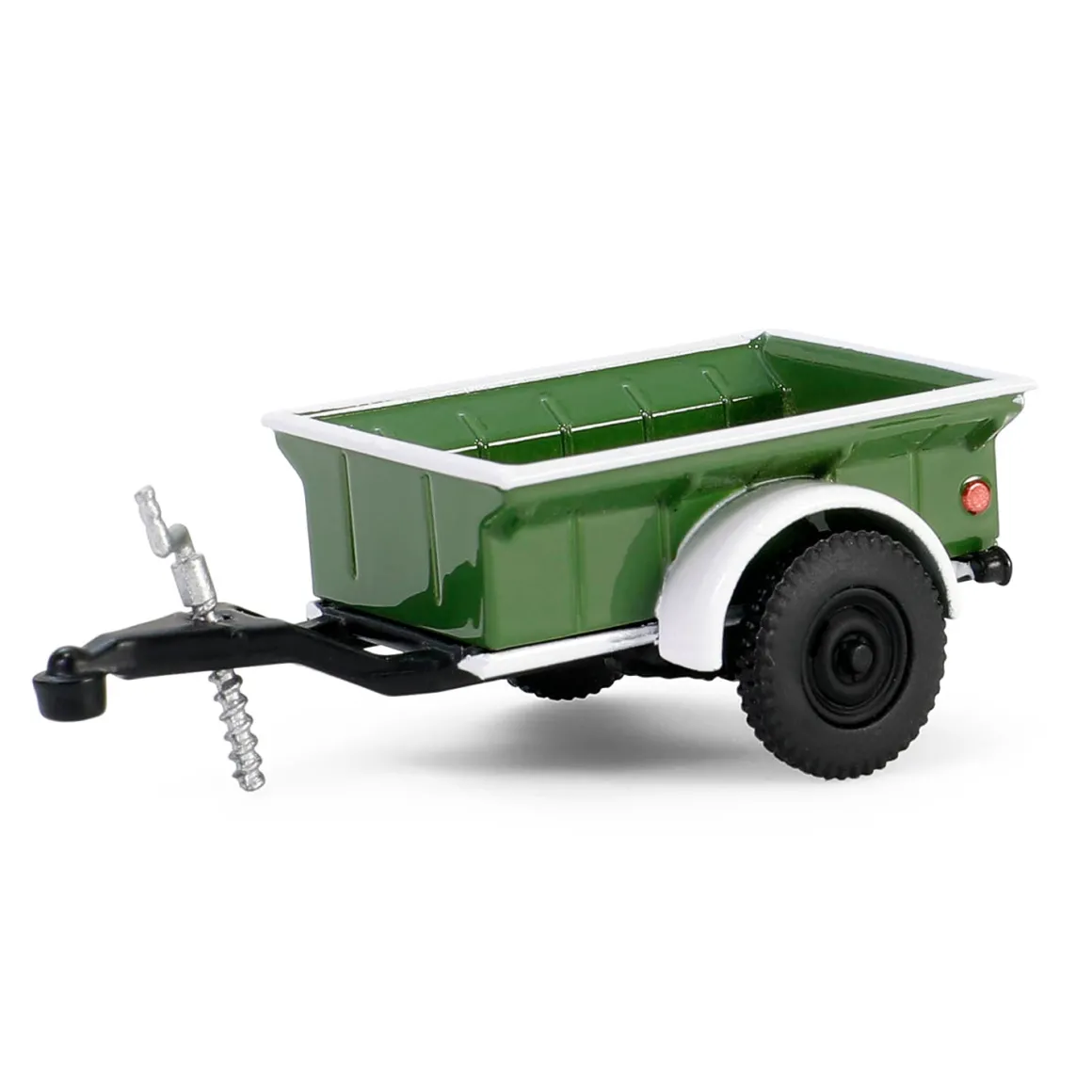 1/64 1950 Dodge Power Wagon with 1/4 Ton Cargo Trailer, Green & White, Hitch & Tow Series 32