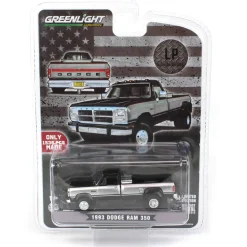 1/64 1993 Dodge Ram 350 Cummins Dually, Black, LP Diecast Exclusive