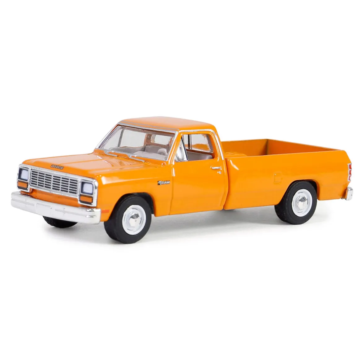 1/64 1982 Dodge Ram D-250, DOT Orange, Blue Collar Series 13