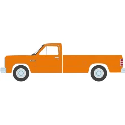 1/64 1982 Dodge Ram D-250, DOT Orange, Blue Collar Series 13