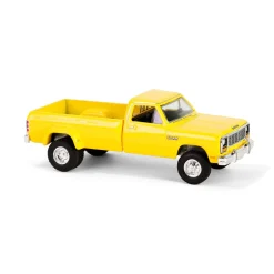 1/64 1982 Dodge Ram D350 Dually, Construction Yellow, Dually Drivers Series 15