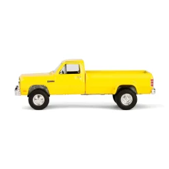 1/64 1982 Dodge Ram D350 Dually, Construction Yellow, Dually Drivers Series 15