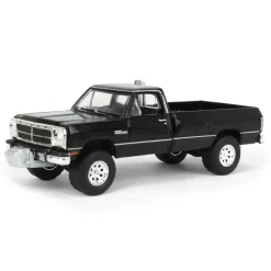 1/64 1992 Dodge Ram 1st Generation, Black Pulling Truck, Outback Toys Exclusive
