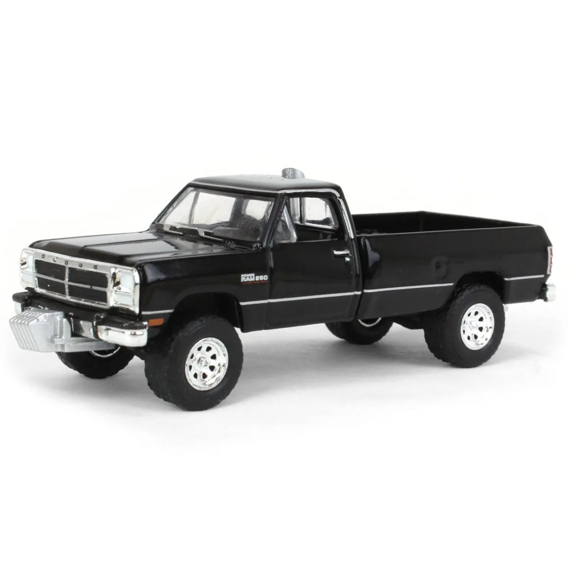 1/64 1992 Dodge Ram 1st Generation, Black Pulling Truck, Outback Toys Exclusive