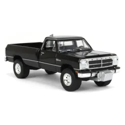 1/64 1992 Dodge Ram 1st Generation, Black Pulling Truck, Outback Toys Exclusive