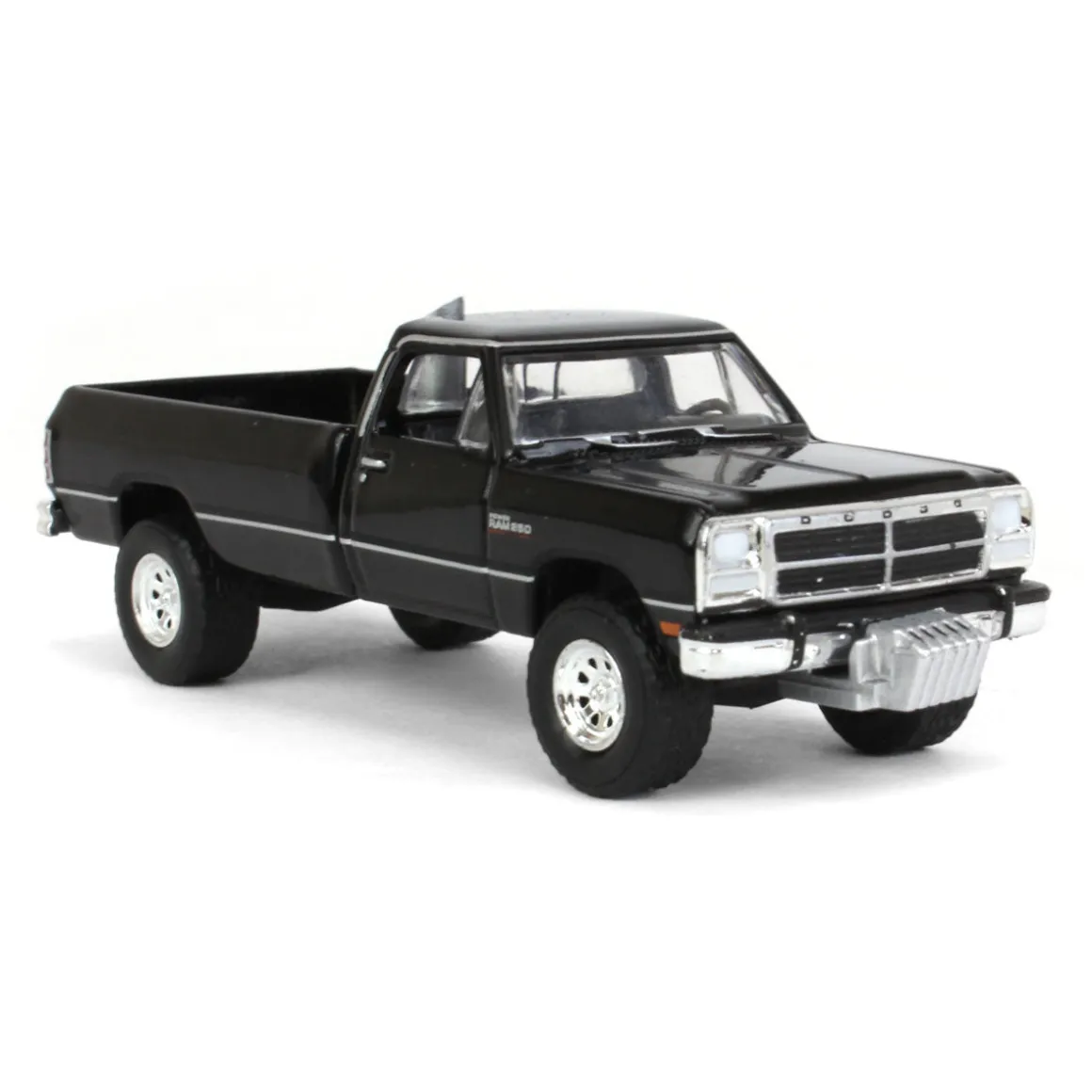 1/64 1992 Dodge Ram 1st Generation, Black Pulling Truck, Outback Toys Exclusive