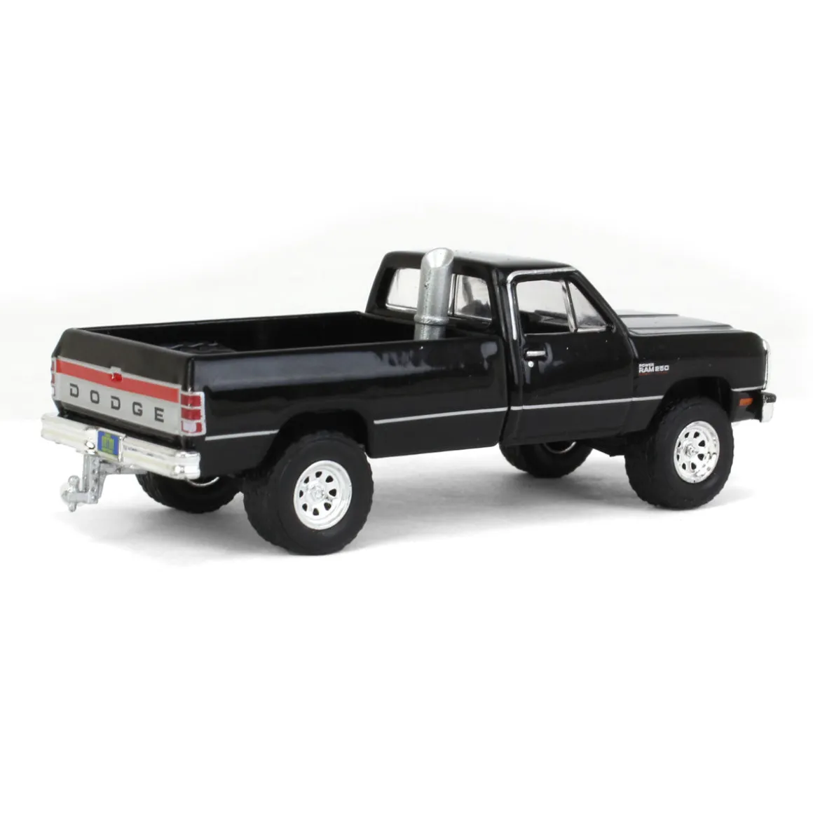 1/64 1992 Dodge Ram 1st Generation, Black Pulling Truck, Outback Toys Exclusive