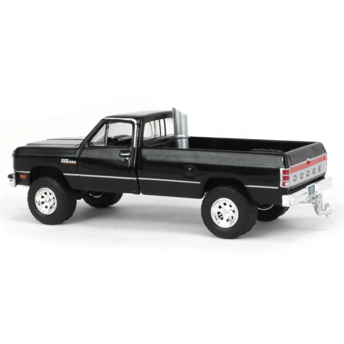 1/64 1992 Dodge Ram 1st Generation, Black Pulling Truck, Outback Toys Exclusive