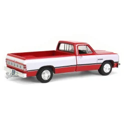1/64 1992 Dodge Ram 1st Generation, Red & White, Outback Toys Exclusive
