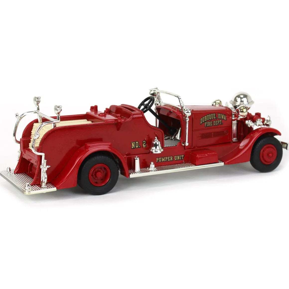 1/30 1937 Dubuque Ahrens-Fox Fire Truck Bank by ERTL