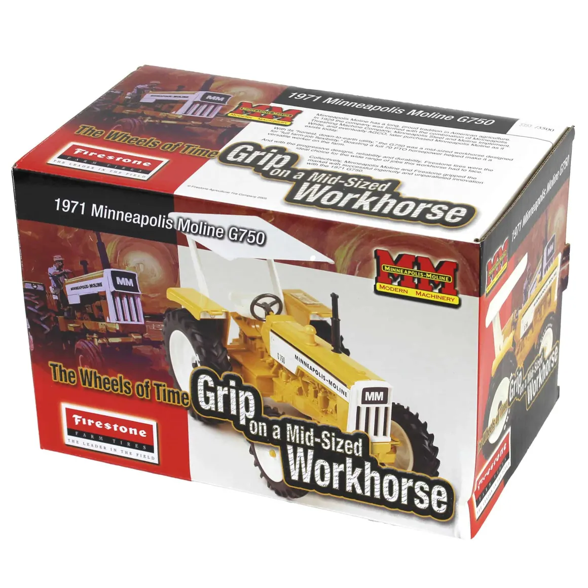 1/16 #8 Firestone Minneapolis Moline G750 with ROPS & ''White Letter'' Firestone Tires